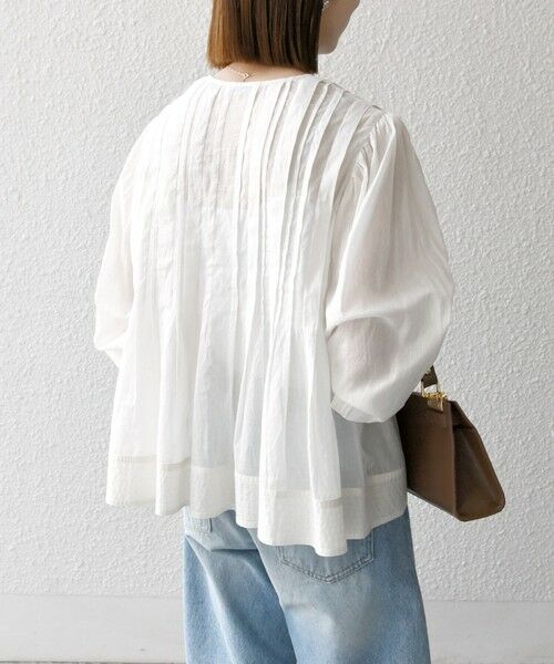 SHIPS / シップス シャツ・ブラウス | SHIPS any:〈手洗い可能〉箔 タック フレア シャツ ブラウス | 詳細7