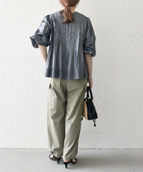 SHIPS / シップス シャツ・ブラウス | SHIPS any:〈手洗い可能〉箔 タック フレア シャツ ブラウス | 詳細15