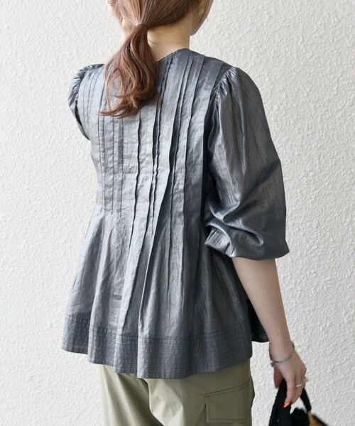 SHIPS / シップス シャツ・ブラウス | SHIPS any:〈手洗い可能〉箔 タック フレア シャツ ブラウス | 詳細18