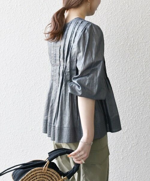 SHIPS / シップス シャツ・ブラウス | SHIPS any:〈手洗い可能〉箔 タック フレア シャツ ブラウス | 詳細19