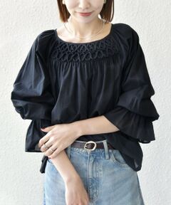 SHIPS / シップス シャツ・ブラウス | SHIPS any:〈手洗い可能〉ロープ デザイン ギャザースリーブ フレア ブラウス