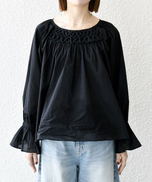 SHIPS / シップス シャツ・ブラウス | SHIPS any:〈手洗い可能〉ロープ デザイン ギャザースリーブ フレア ブラウス | 詳細22