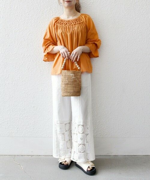 SHIPS / シップス シャツ・ブラウス | SHIPS any:〈手洗い可能〉ロープ デザイン ギャザースリーブ フレア ブラウス | 詳細26