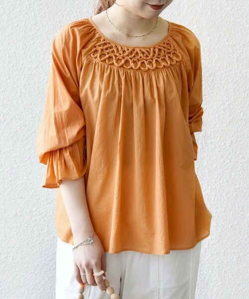 SHIPS / シップス シャツ・ブラウス | SHIPS any:〈手洗い可能〉ロープ デザイン ギャザースリーブ フレア ブラウス | 詳細28