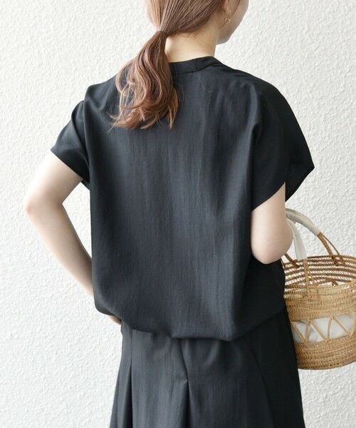 SHIPS / シップス シャツ・ブラウス | SHIPS any:〈洗濯機可能〉グロッシー ドロスト バンドカラー フレンチ シャツ | 詳細6