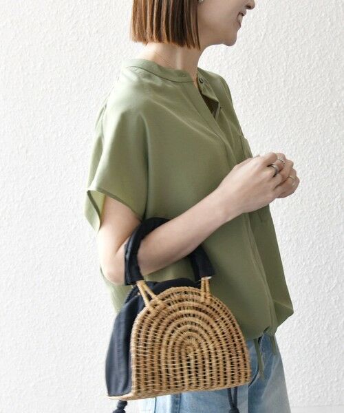 SHIPS / シップス シャツ・ブラウス | SHIPS any:〈洗濯機可能〉グロッシー ドロスト バンドカラー フレンチ シャツ | 詳細20