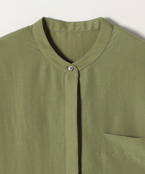 SHIPS / シップス シャツ・ブラウス | SHIPS any:〈洗濯機可能〉グロッシー ドロスト バンドカラー フレンチ シャツ | 詳細24