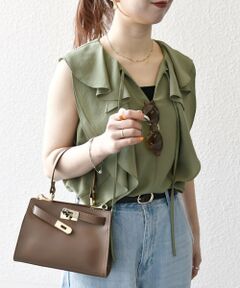 SHIPS / シップス シャツ・ブラウス | SHIPS any:〈洗濯機可能〉グロッシー ラッフル フリル ノースリーブ ブラウス