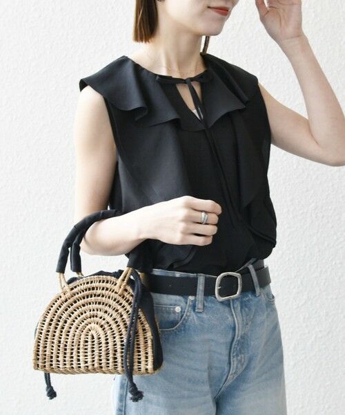 SHIPS / シップス シャツ・ブラウス | SHIPS any:〈洗濯機可能〉グロッシー ラッフル フリル ノースリーブ ブラウス | 詳細7