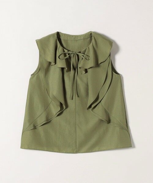 SHIPS / シップス シャツ・ブラウス | SHIPS any:〈洗濯機可能〉グロッシー ラッフル フリル ノースリーブ ブラウス | 詳細20