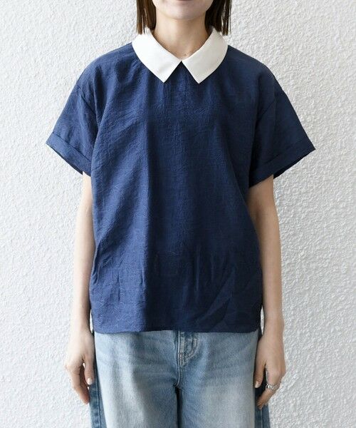 SHIPS / シップス シャツ・ブラウス | SHIPS any:〈洗濯機可能〉フラワー ジャカード バイカラー プルオーバー シャツ | 詳細23