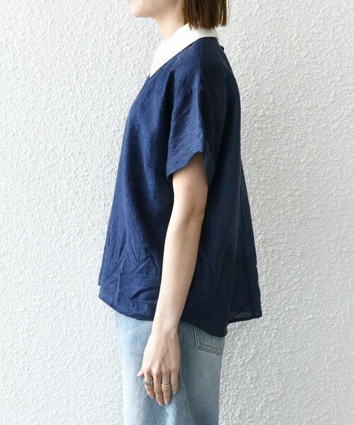 SHIPS / シップス シャツ・ブラウス | SHIPS any:〈洗濯機可能〉フラワー ジャカード バイカラー プルオーバー シャツ | 詳細24