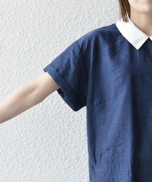 SHIPS / シップス シャツ・ブラウス | SHIPS any:〈洗濯機可能〉フラワー ジャカード バイカラー プルオーバー シャツ | 詳細26