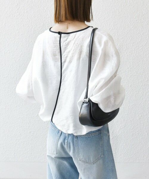 SHIPS / シップス シャツ・ブラウス | SHIPS any:〈洗濯機可能〉フラワー ジャカード ドルマン パイピング ブラウス | 詳細8