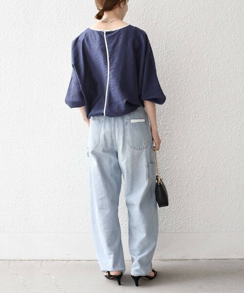 SHIPS / シップス シャツ・ブラウス | SHIPS any:〈洗濯機可能〉フラワー ジャカード ドルマン パイピング ブラウス | 詳細19