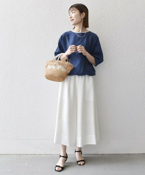 SHIPS / シップス シャツ・ブラウス | SHIPS any:〈洗濯機可能〉フラワー ジャカード ドルマン パイピング ブラウス | 詳細24