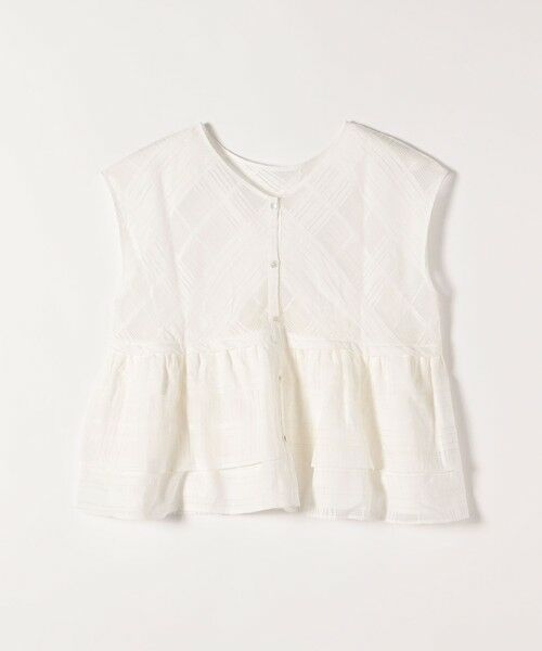 SHIPS / シップス シャツ・ブラウス | SHIPS any:〈洗濯機可能〉シアー チェック ティアード ペプラム 2WAY ブラウス | 詳細9