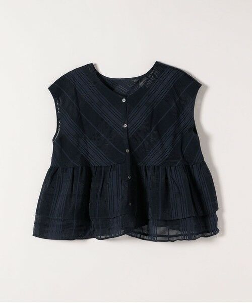 SHIPS / シップス シャツ・ブラウス | SHIPS any:〈洗濯機可能〉シアー チェック ティアード ペプラム 2WAY ブラウス | 詳細18