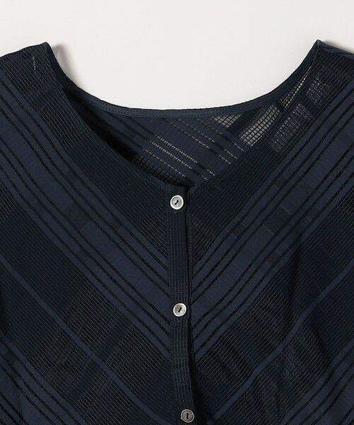 SHIPS / シップス シャツ・ブラウス | SHIPS any:〈洗濯機可能〉シアー チェック ティアード ペプラム 2WAY ブラウス | 詳細19