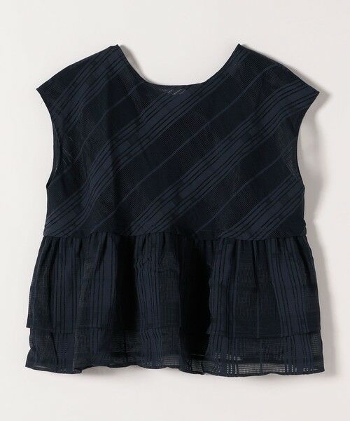 SHIPS / シップス シャツ・ブラウス | SHIPS any:〈洗濯機可能〉シアー チェック ティアード ペプラム 2WAY ブラウス | 詳細22