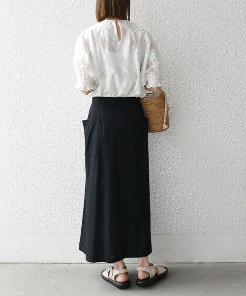 SHIPS / シップス シャツ・ブラウス | SHIPS any:〈洗濯機可能〉シアー チェック ドルマン シャーリング パフ ブラウス | 詳細2