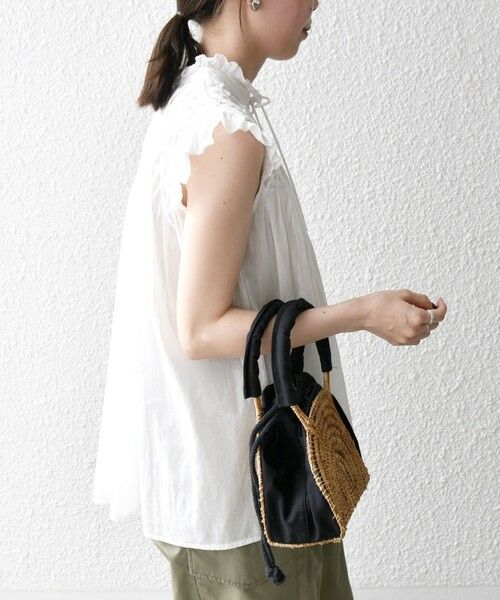 SHIPS / シップス シャツ・ブラウス | SHIPS any:〈洗濯機可能〉ハンドスモッキング コットン フリル スタンドカラー ブラウス | 詳細5