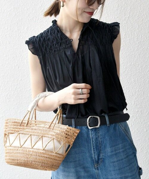 SHIPS / シップス シャツ・ブラウス | SHIPS any:〈洗濯機可能〉ハンドスモッキング コットン フリル スタンドカラー ブラウス | 詳細29