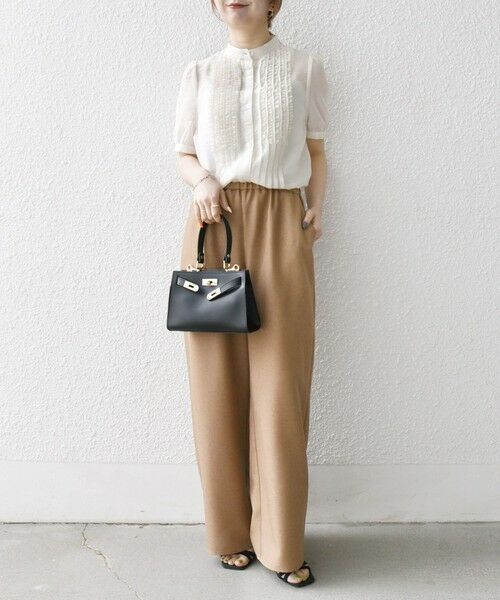 SHIPS / シップス シャツ・ブラウス | SHIPS any:〈手洗い可能〉シアー フリル バンドカラー パフ シャツ ブラウス | 詳細1