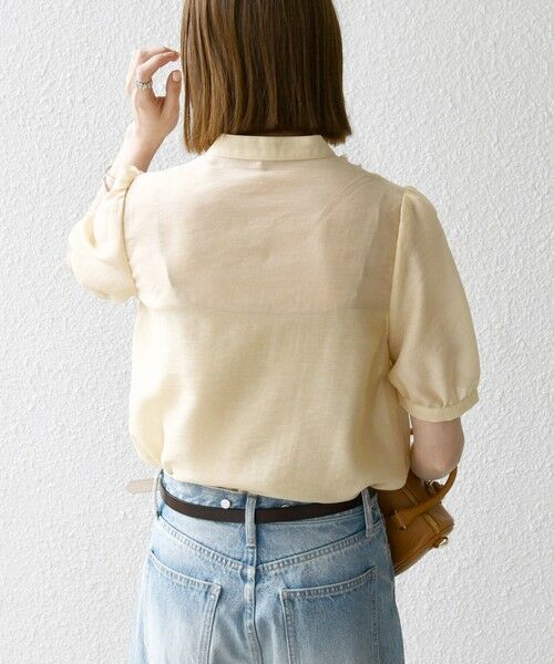 SHIPS / シップス シャツ・ブラウス | SHIPS any:〈手洗い可能〉シアー フリル バンドカラー パフ シャツ ブラウス | 詳細15