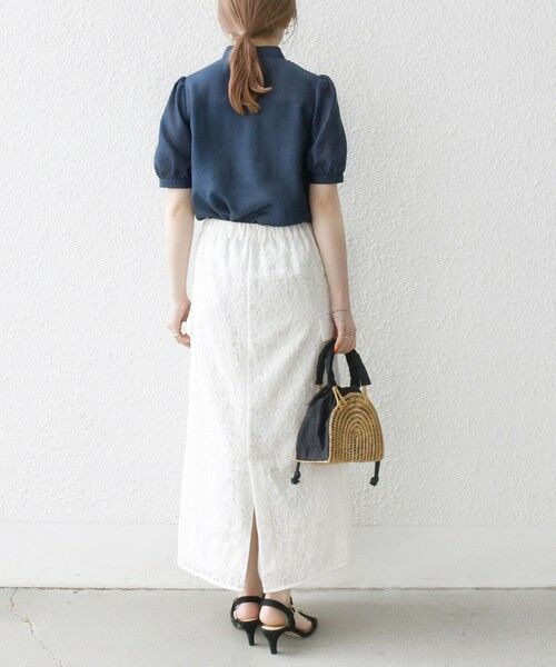 SHIPS / シップス シャツ・ブラウス | SHIPS any:〈手洗い可能〉シアー フリル バンドカラー パフ シャツ ブラウス | 詳細24