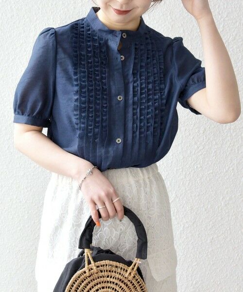 SHIPS / シップス シャツ・ブラウス | SHIPS any:〈手洗い可能〉シアー フリル バンドカラー パフ シャツ ブラウス | 詳細29