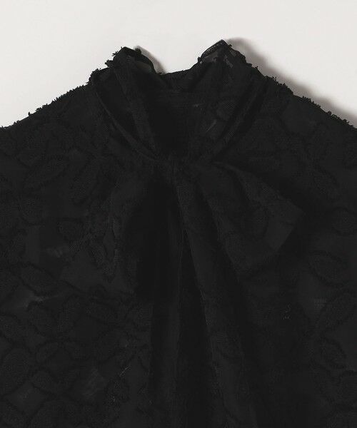 SHIPS / シップス シャツ・ブラウス | SHIPS any:〈手洗い可能〉シアー フラワー ジャカード ボウタイ フレンチ ブラウス | 詳細25