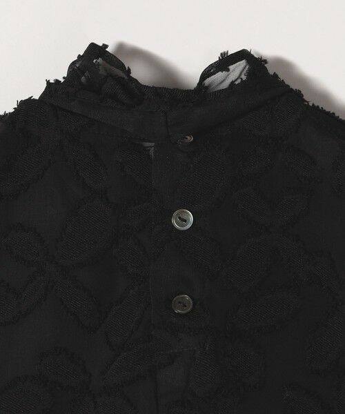 SHIPS / シップス シャツ・ブラウス | SHIPS any:〈手洗い可能〉シアー フラワー ジャカード ボウタイ フレンチ ブラウス | 詳細30