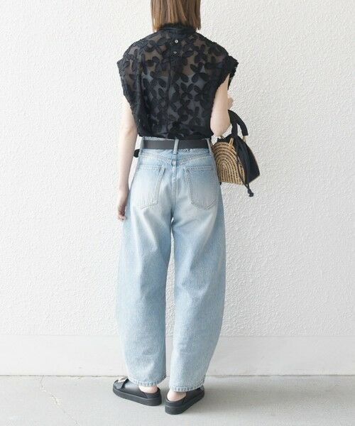 SHIPS / シップス シャツ・ブラウス | SHIPS any:〈手洗い可能〉シアー フラワー ジャカード ボウタイ フレンチ ブラウス | 詳細16