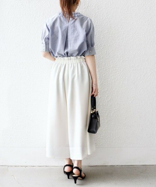 SHIPS / シップス シャツ・ブラウス | SHIPS any:〈手洗い可能〉ストライプ フリル Vネック ハーフスリーブ ブラウス | 詳細25