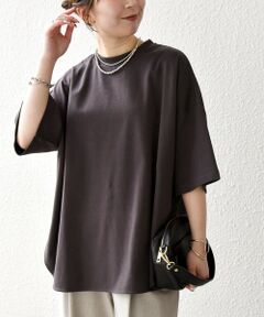 SHIPS / シップス Tシャツ | 《一部予約》SHIPS any:〈接触冷感/汗染み防止加工/洗濯機可能〉ラウンドヘム クルー ビッグ TEE