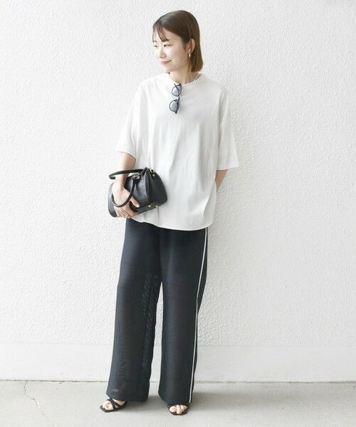 SHIPS / シップス Tシャツ | SHIPS any:〈接触冷感/汗染み防止加工/洗濯機可能〉ラウンドヘム クルー ビッグ TEE | 詳細1