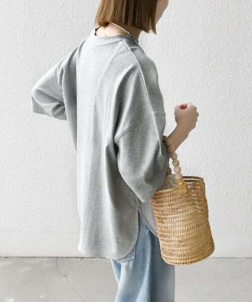 SHIPS / シップス Tシャツ | SHIPS any:〈接触冷感/汗染み防止加工/洗濯機可能〉ラウンドヘム クルー ビッグ TEE | 詳細12