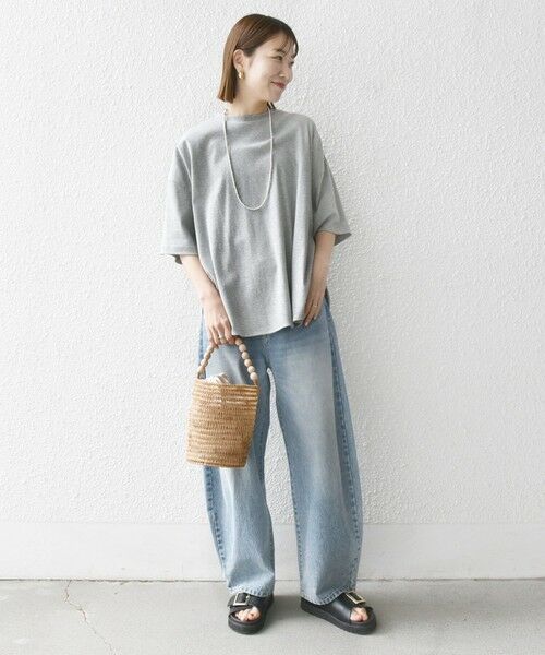 SHIPS / シップス Tシャツ | SHIPS any:〈接触冷感/汗染み防止加工/洗濯機可能〉ラウンドヘム クルー ビッグ TEE | 詳細9