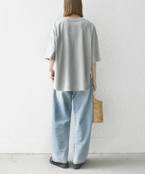 SHIPS / シップス Tシャツ | SHIPS any:〈接触冷感/汗染み防止加工/洗濯機可能〉ラウンドヘム クルー ビッグ TEE | 詳細10