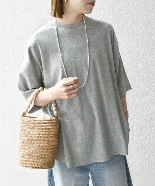 SHIPS / シップス Tシャツ | SHIPS any:〈接触冷感/汗染み防止加工/洗濯機可能〉ラウンドヘム クルー ビッグ TEE | 詳細11