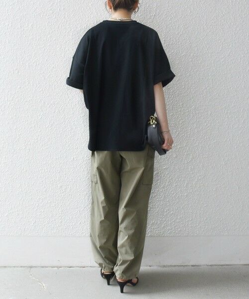 SHIPS / シップス Tシャツ | SHIPS any:〈接触冷感/汗染み防止加工/洗濯機可能〉ラウンドヘム クルー ビッグ TEE | 詳細24