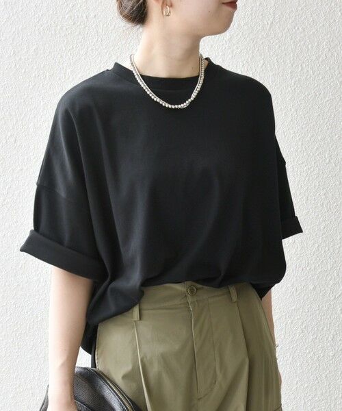 SHIPS / シップス Tシャツ | SHIPS any:〈接触冷感/汗染み防止加工/洗濯機可能〉ラウンドヘム クルー ビッグ TEE | 詳細26