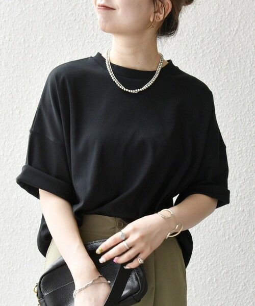 SHIPS / シップス Tシャツ | SHIPS any:〈接触冷感/汗染み防止加工/洗濯機可能〉ラウンドヘム クルー ビッグ TEE | 詳細29