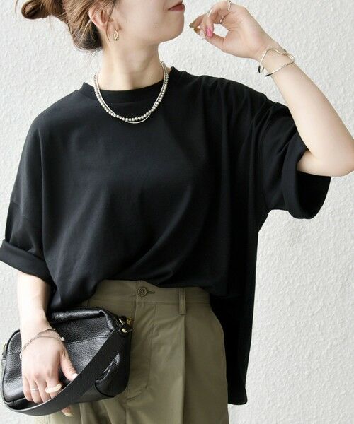 SHIPS / シップス Tシャツ | SHIPS any:〈接触冷感/汗染み防止加工/洗濯機可能〉ラウンドヘム クルー ビッグ TEE | 詳細30