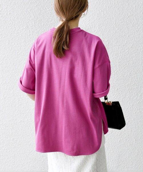 SHIPS for women/シップスウィメン 《予約》SHIPS any:〈多機能/洗濯機可能〉ラウンドヘム クルーネック ビッグ TEE ピンク ONE SIZE SHIPS for women/シップスウィメン 《予約》SHIPS any:〈多機能/洗濯機可能〉ラウンドヘム クルーネック ビッグ TEE ピンク ONE SIZE