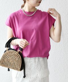 SHIPS / シップス Tシャツ | SHIPS any:〈接触冷感/汗染み防止加工/洗濯機可能〉ドロスト フレンチスリーブ TEE