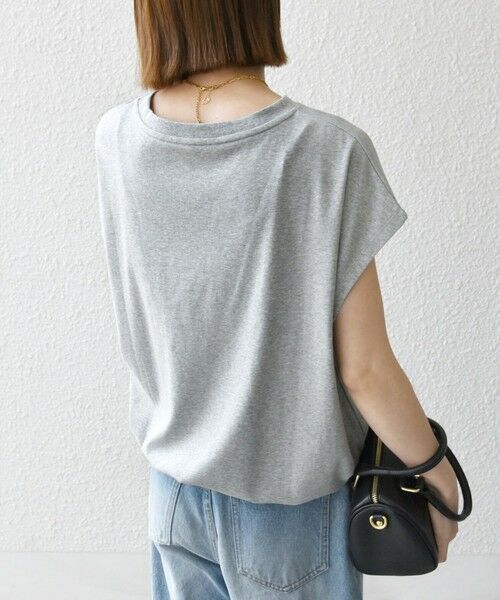 SHIPS / シップス Tシャツ | SHIPS any:〈接触冷感/汗染み防止加工/洗濯機可能〉ドロスト フレンチスリーブ TEE | 詳細13