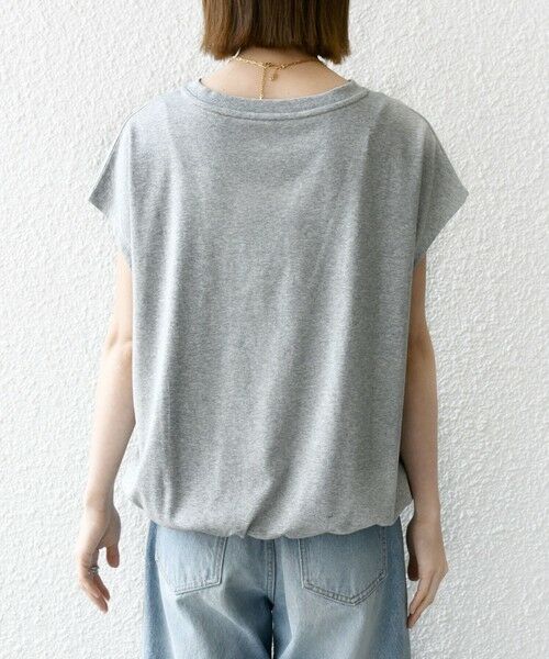 SHIPS / シップス Tシャツ | SHIPS any:〈接触冷感/汗染み防止加工/洗濯機可能〉ドロスト フレンチスリーブ TEE | 詳細20