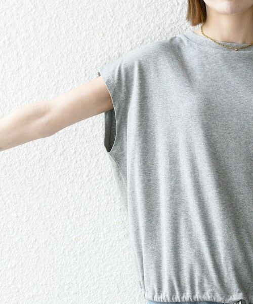 SHIPS / シップス Tシャツ | 《一部予約》SHIPS any:〈接触冷感/汗染み防止加工/洗濯機可能〉ドロスト フレンチスリーブ TEE | 詳細21